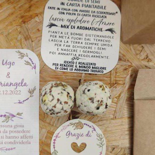 bomboniere bombe di semi ECOFATTOART